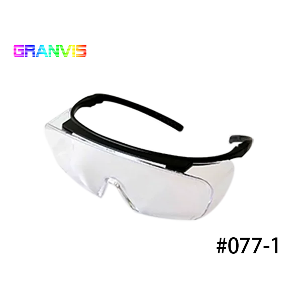 
Adjustable temple eye protection safety glasses 