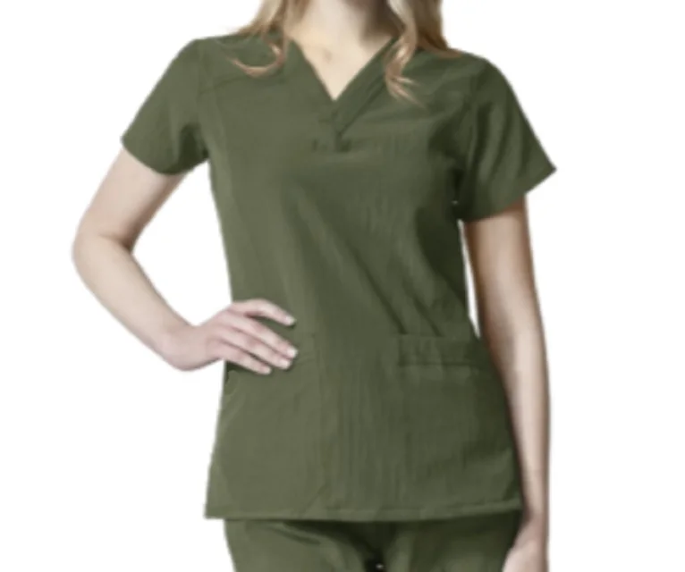Medical Uniform - Sporty Design V-Neck Top