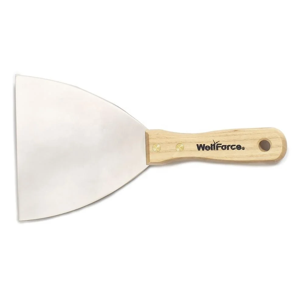 German Oak putty knife with stainless steel blade