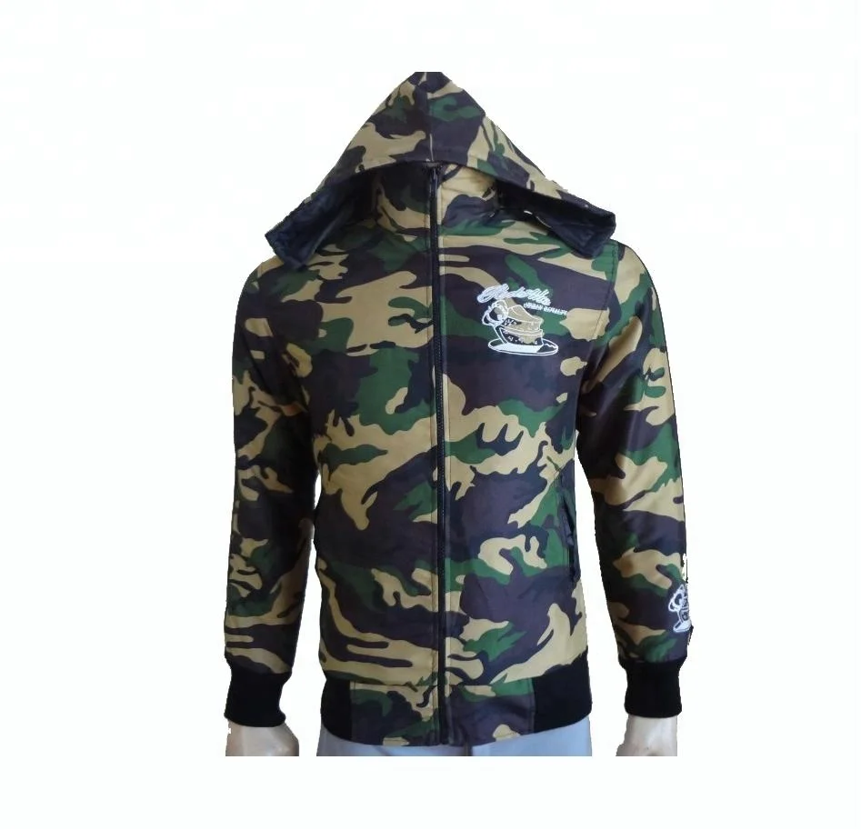 Customized Camouflage Hooded Hunting Jacket, Hunting Jacket, Camo Jacket