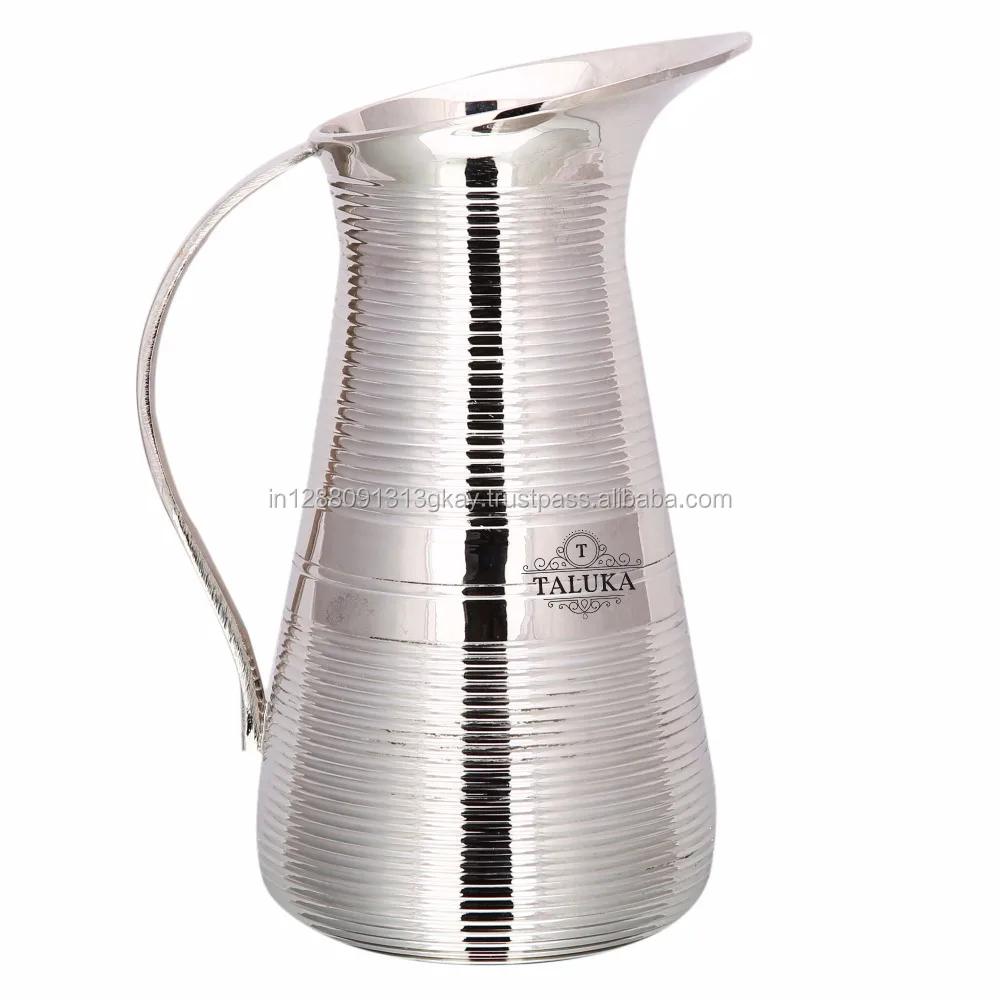Beast Quality Water Pitcher 50 OZ Water Storage Nickle Plated Brass Pitcher