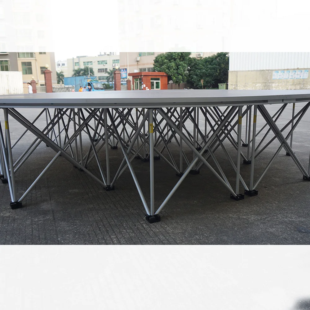 With adjustable let aluminum assemble stage for event