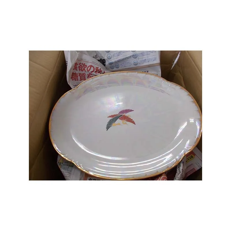 Wholesale disposable second hand ceramic dinner plate with low price