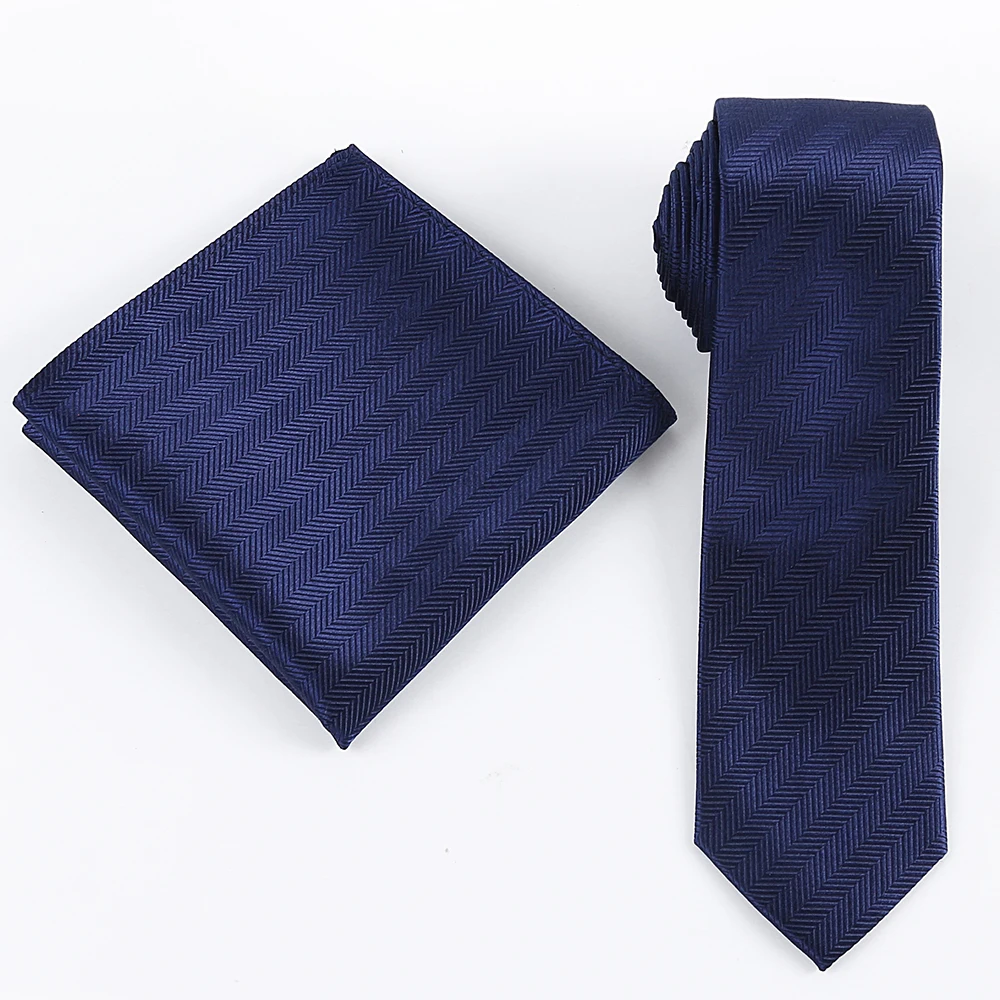 
 Прямая поставка, мужской темно-синий Шелковый галстук, набор из 100% натурального итальянского шелка, тканый галстук и Карманный платок с подарочным набором  