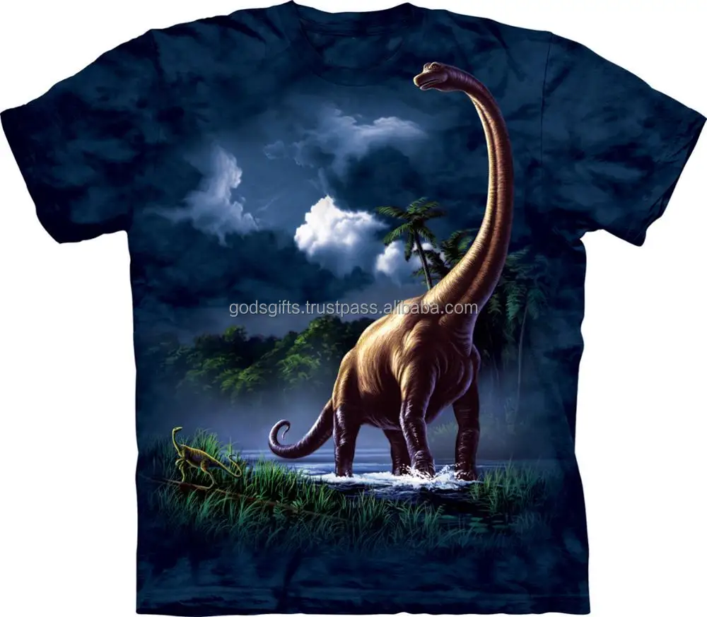 comfort colors t-shirts sublimation animal 3d printing black t-shirt 100% cotton 3d t shirt