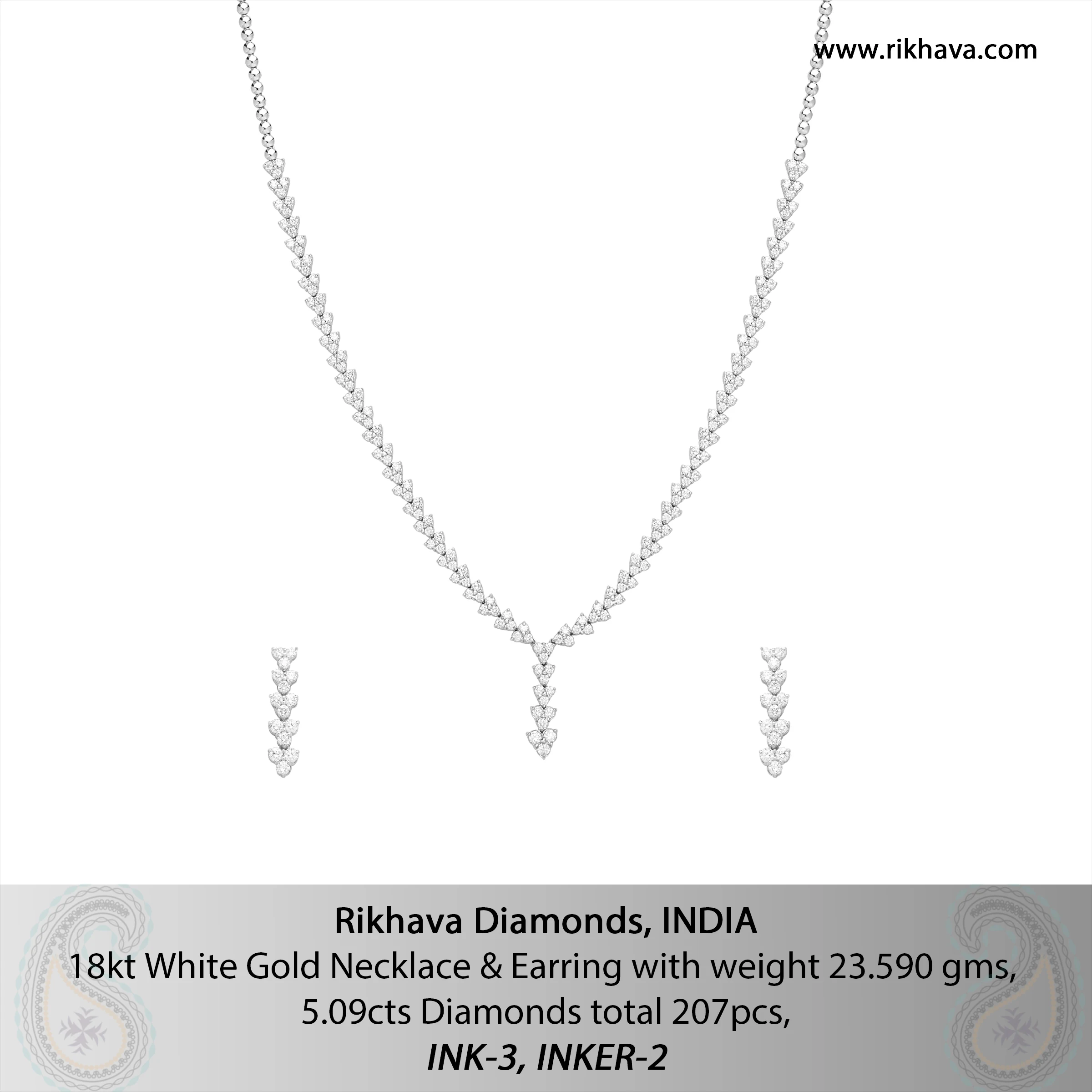 
DIAMOND NECKLACE (FREE SHIPMENT ON PURCHASES MORE THAN $2000. IMPORT DUTIES & TAXES BORNE BY CLIENT) 