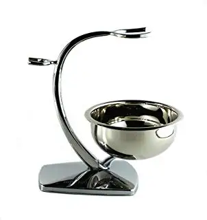 Best quality private label shaving stand with bowl good manufacturer barber shop shaving bowl