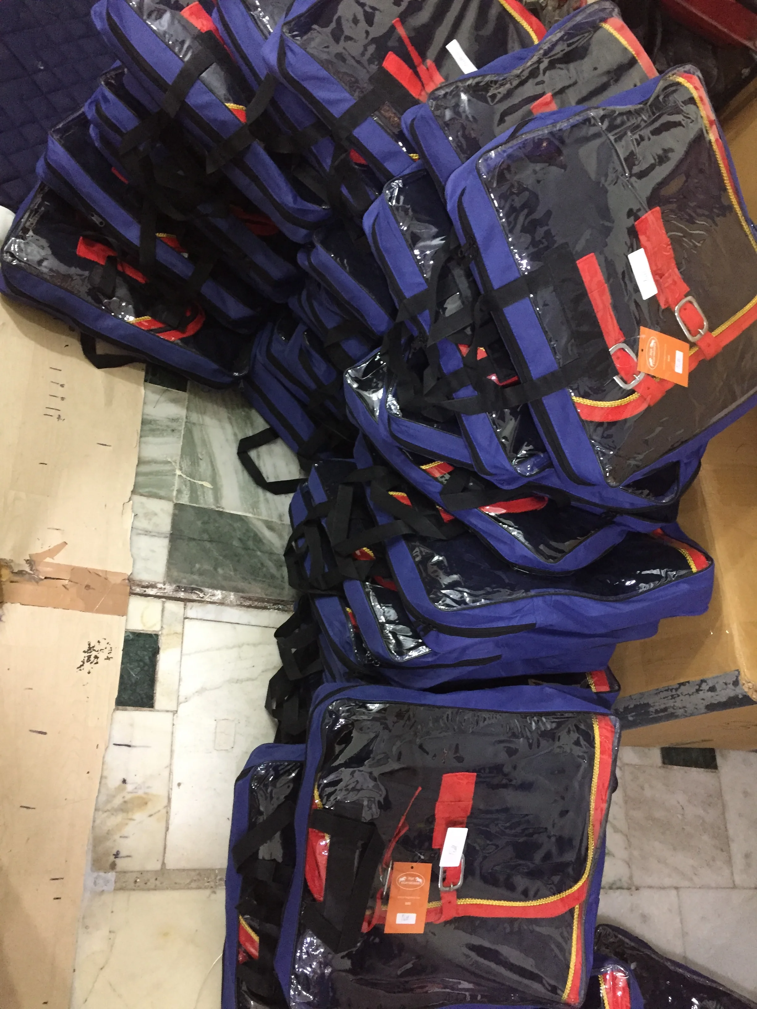 wool horse rugs cord and flower NAVY HORSE Wool rugs  navy wool rugs with red binding