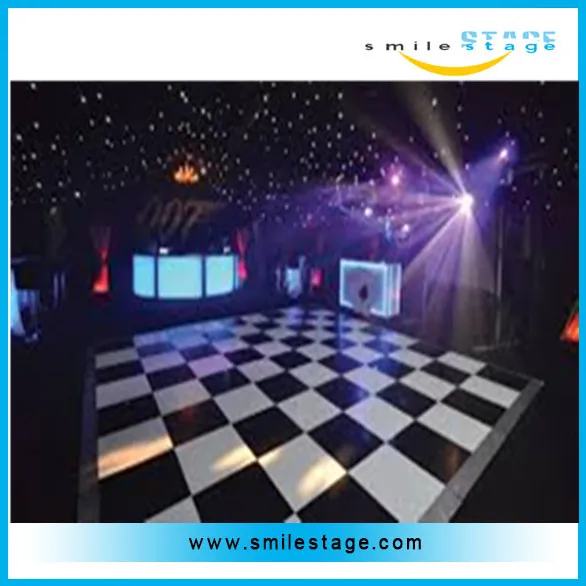 wood light up portable high quality dance floor