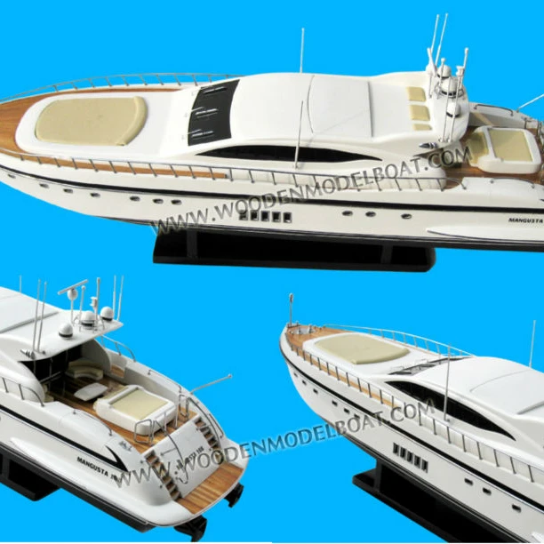 Деревянная Современная яхта Мангуста 108-ручная работа из