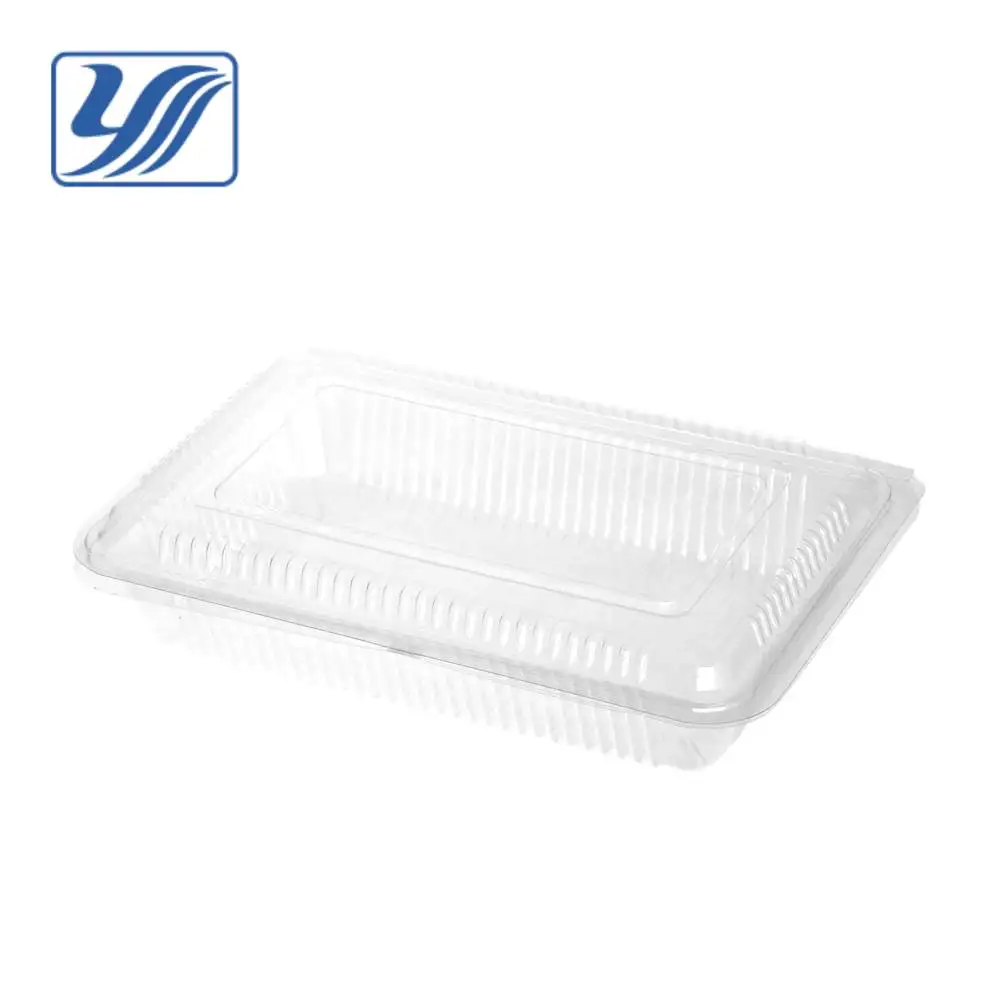 Disposable container plastic sushi to go box