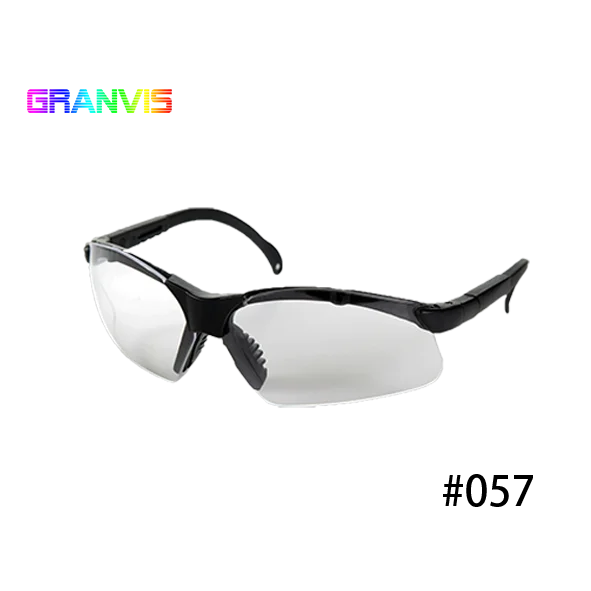 
Adjustable temple eye protection safety glasses 