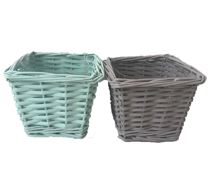 Willow Woven Basket Wholesale Storage Bread For Planting Flower Pot Plant
