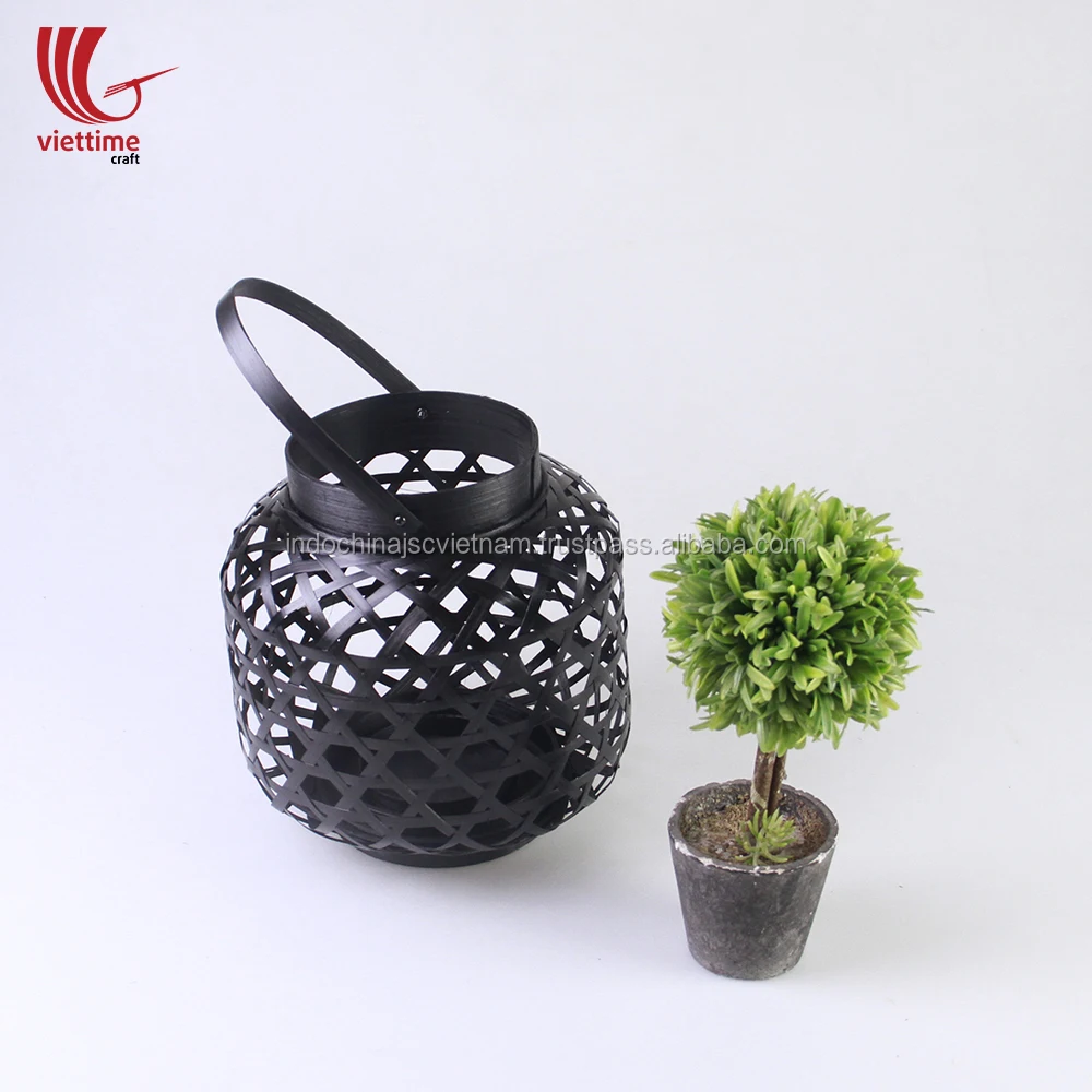 
Home decor lantern, weaving bamboo candle lantern wholesale 