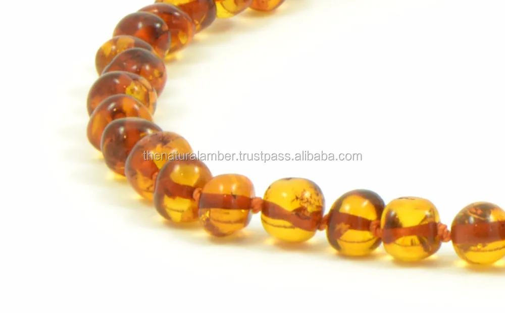 Baltic Amber Necklaces for Adults, Genuine Baltic Amber Beads, Knotted, Polished Light Cognac Amber, Healing, Anti-Inflammatory