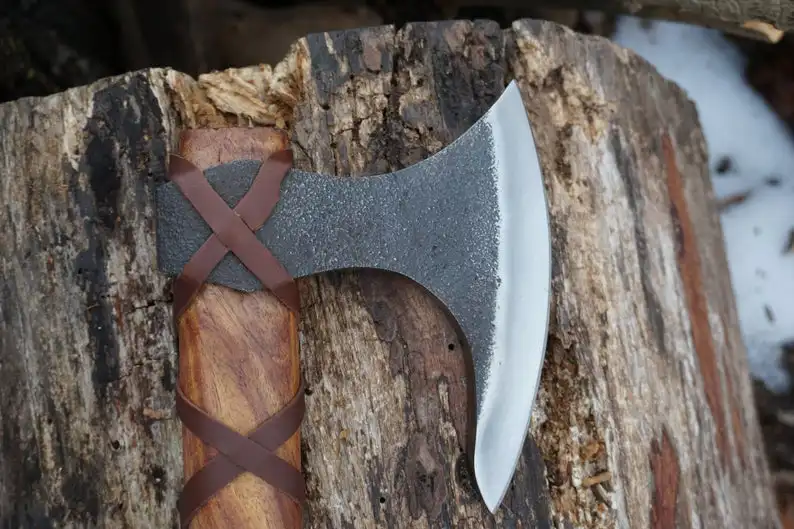 
HANDMADE 5160 STEEL VIKING AXE TOMAHAWK FOR VIKING FUNCTIONAL AXE V-0001 