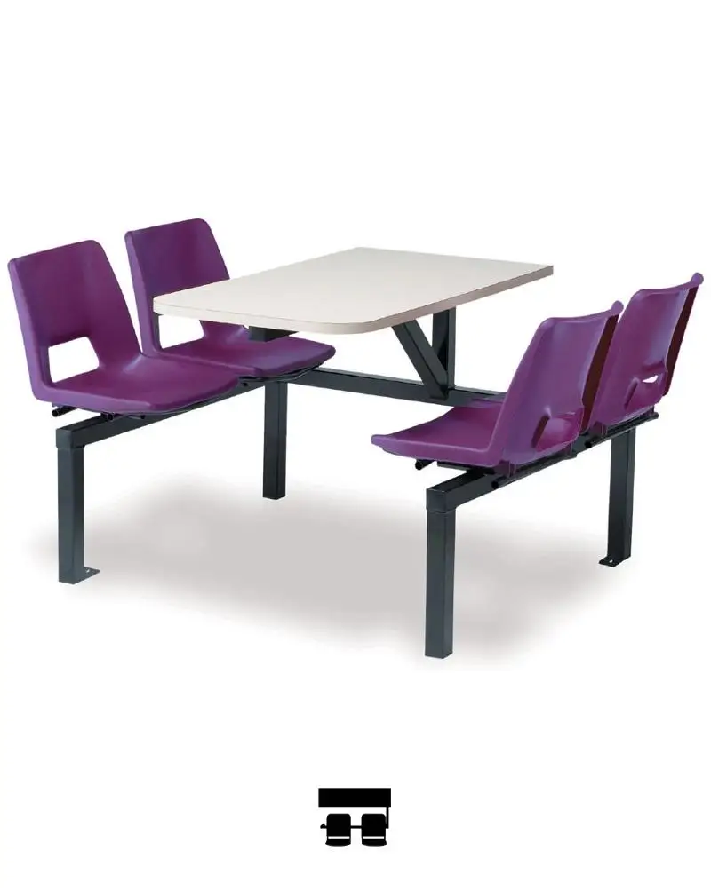 Modern School Dining Room Furniture Durable Metal Construction