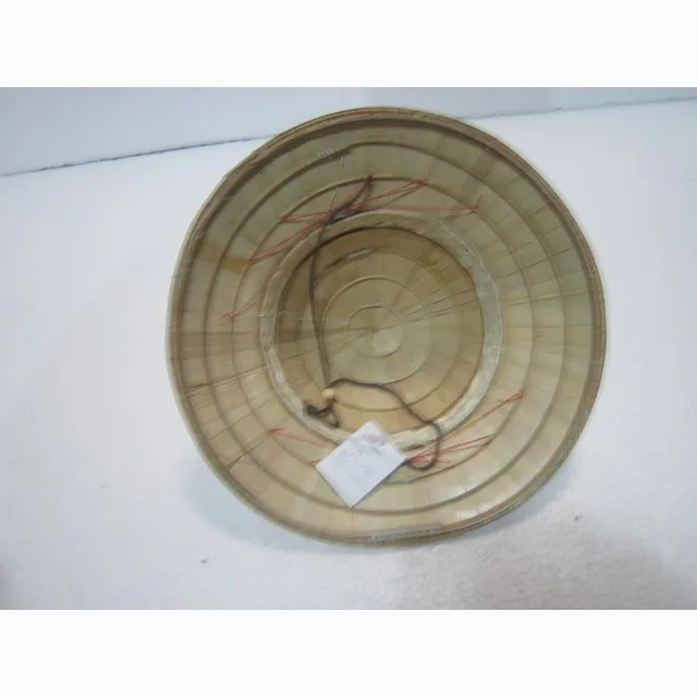 Red layer and two stage design conical hat, eco-friendly hat made from latania leaves now on sale