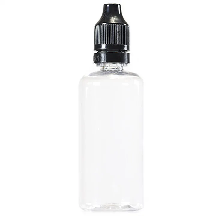 Manufacturers 5ml 10ml clear plastic vape e liquid bottle transparent pet eye dropper bottle with white TPD cap