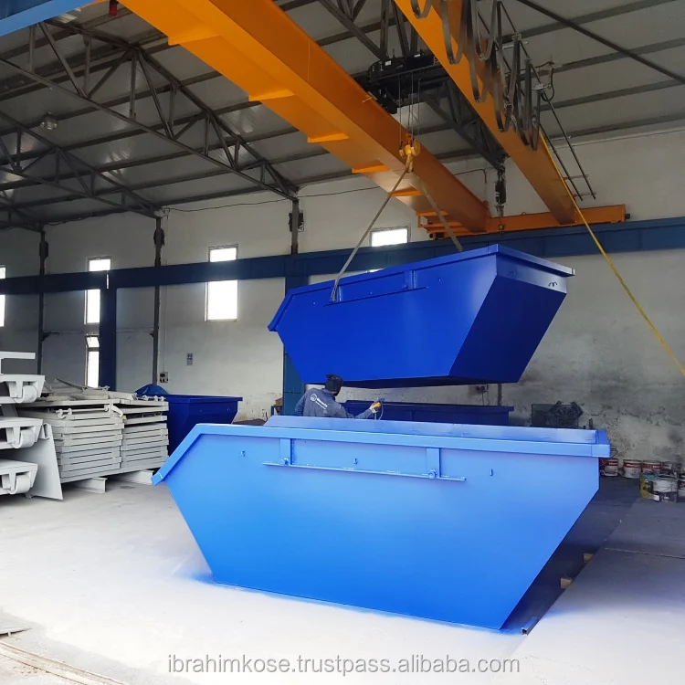 
6 cbm Metal Skip container bucket type bin 