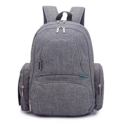 Lokass New Design Stroller Strap System Cotton insular Nappy Mommy Diaper Bag Backpack with Wet Dry Bag