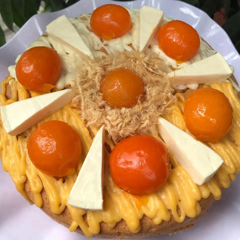Соленый яичный желток для торта закуски вкусные и питательные
