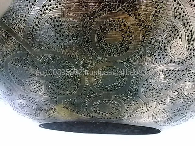 BR317 Beautiful Space Ship Egg Filigrain Brass Mosaic Lampshade