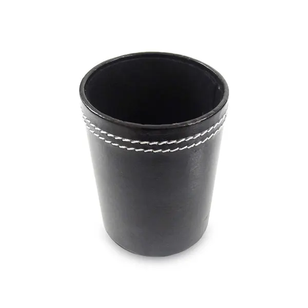 2018 high quality office bank desk storage handmade PU leather pen holder