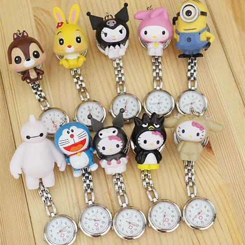 
cartoon nurse watches 