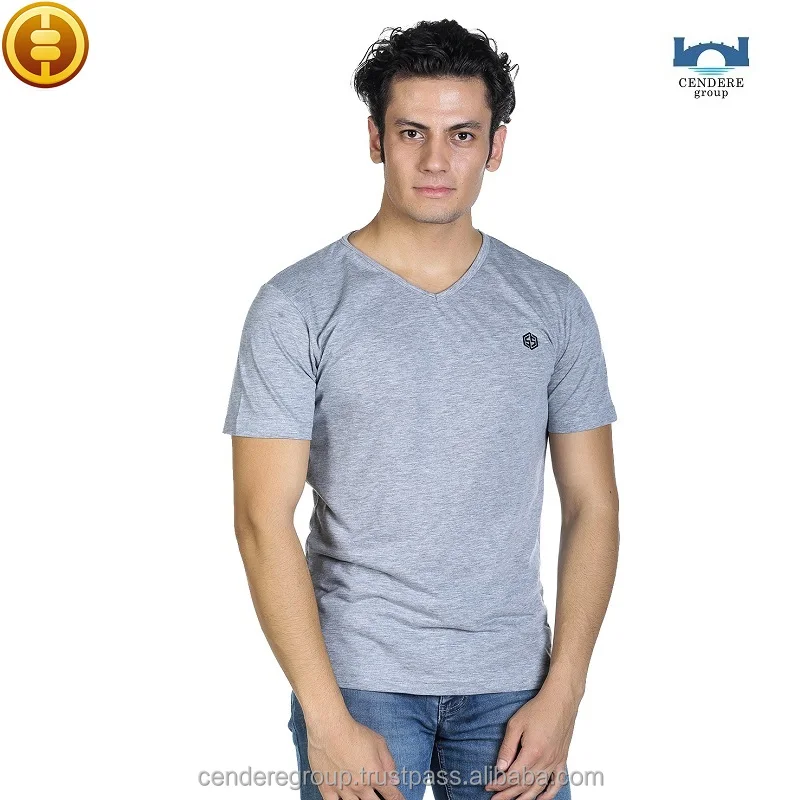 100% Cotton more colors choose V Neck Custom White V Neck High Quality Turquality Men T Shirts