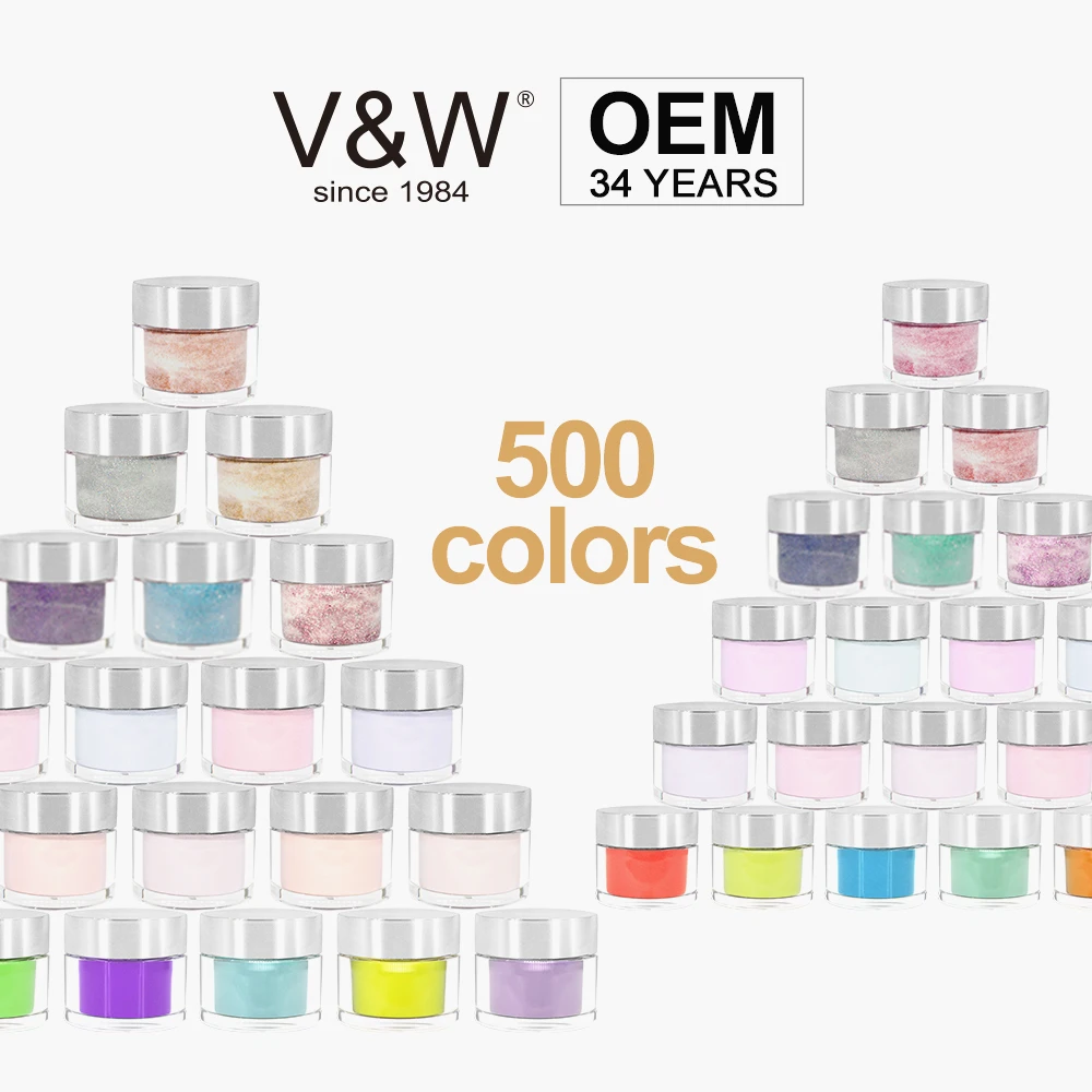 VW OEM 3 in 1 nail Gel match Acrylic Dipping Powder and Polish color set dip powder private label
