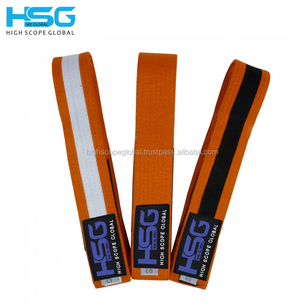 Jiu Jitsu Belt Kids Bjj Gi Belts 100% Cotton Martial Arts Ranking