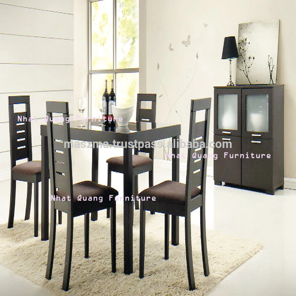 Wooden dining table set from Vietnam