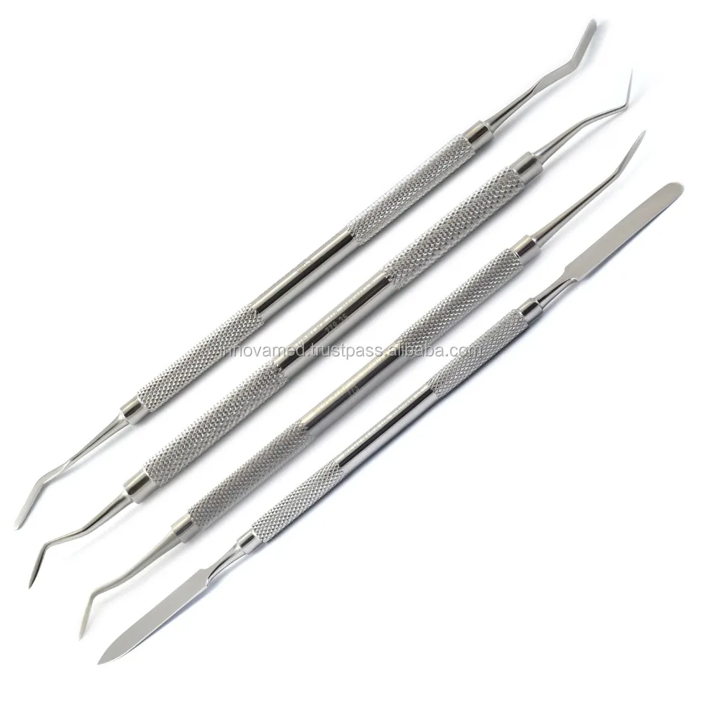 HollenBack шпатель для резки цемента набор моделирования воска из 4 предметов стоматологические инструменты