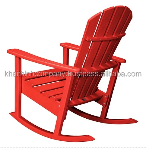 FSC wood Patio wooden chair/ ROocking Adirondack chair