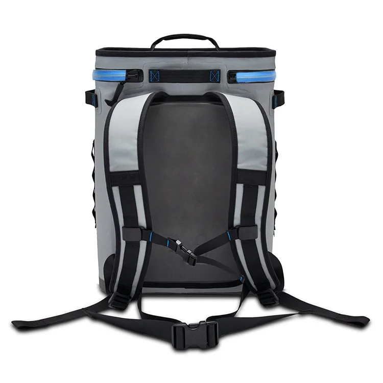 Wholesale Hopper Portable  Waterproof Soft Side 840D TPU Closed Cell Foam 24 Can Cooler Bag Backpack