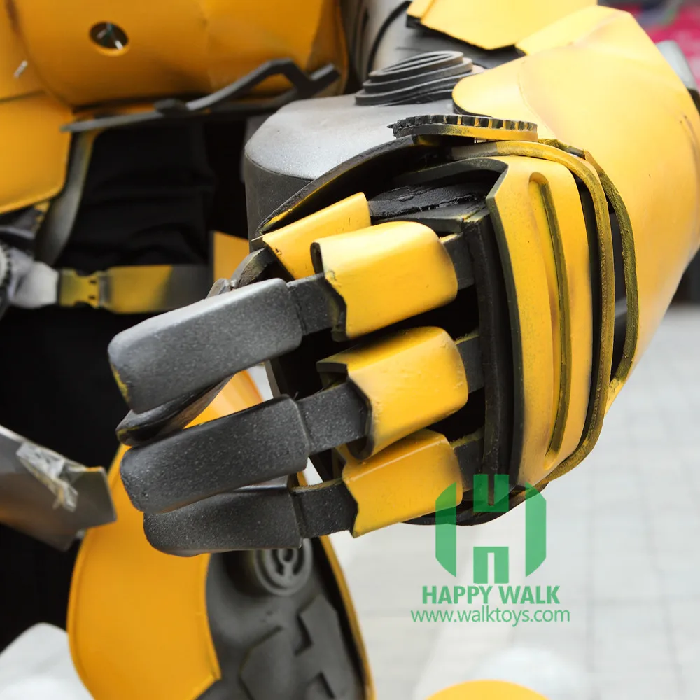 Human size robot adult cosplay performance bubble bee dancing costume