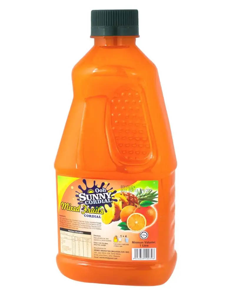 1 литровая бутылка для смешанного фруктового сока