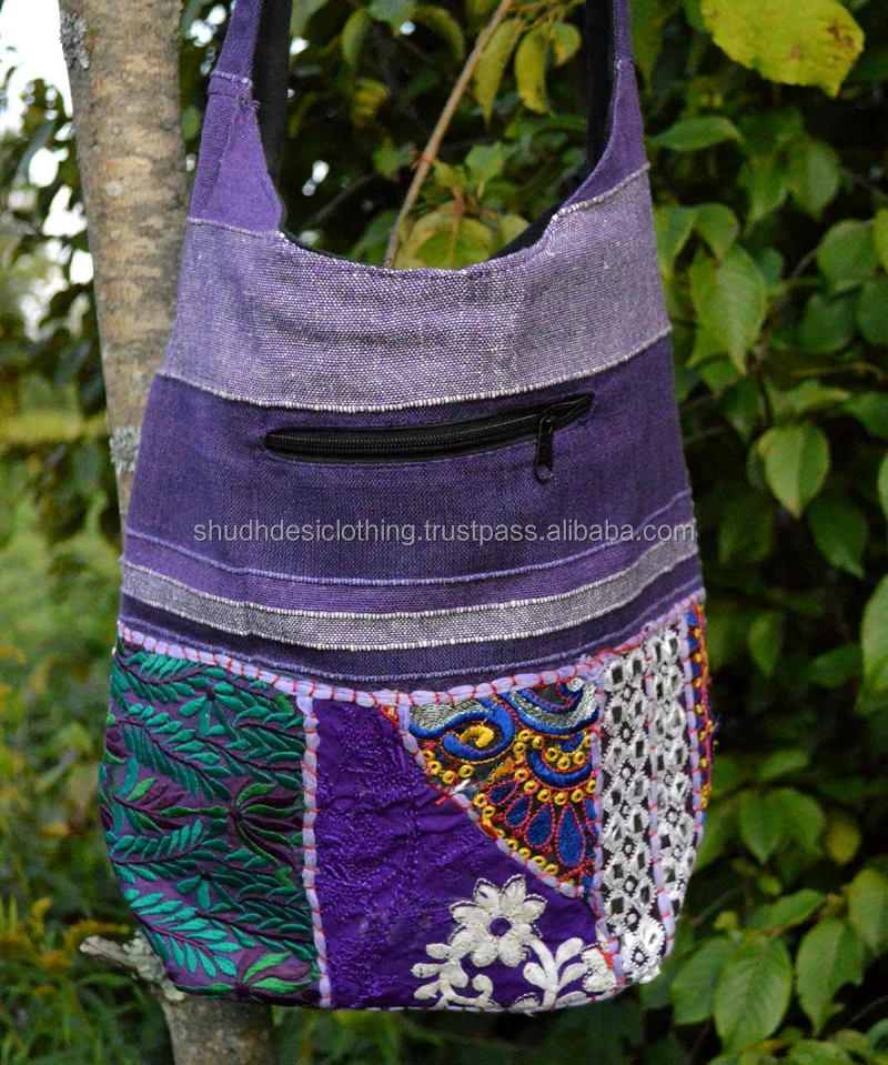 Handmade Block Printed Designer Shoulder Bags For Ladies