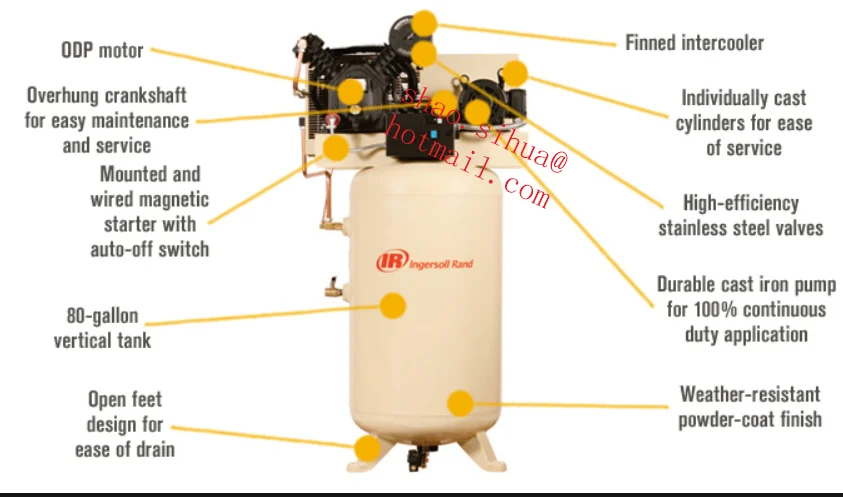 Oilless Compressor De Ar Alternativo,Ingersoll Rand T30