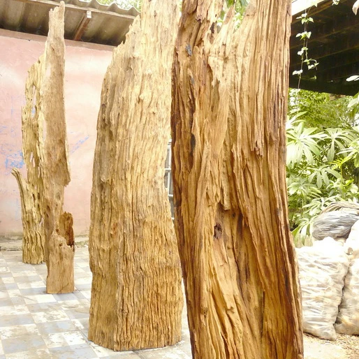 
Natural old wood sculpture for landscaping 