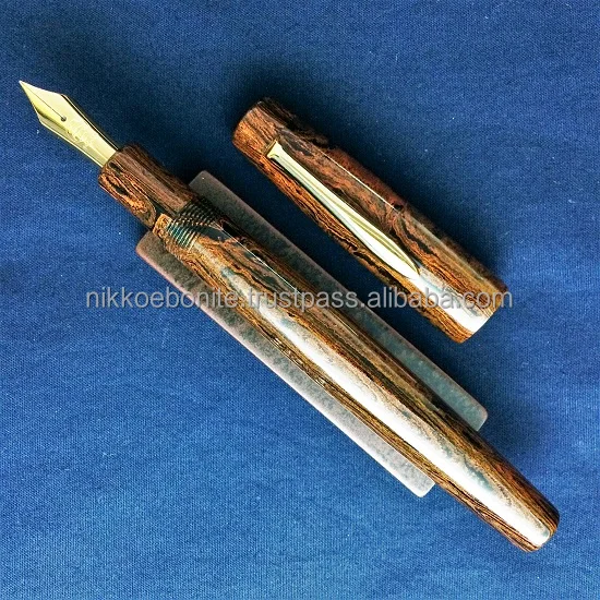 famous Japanese fountain pen, inspired by tools of Japanese tea ceremony made of original orange color ebonite material