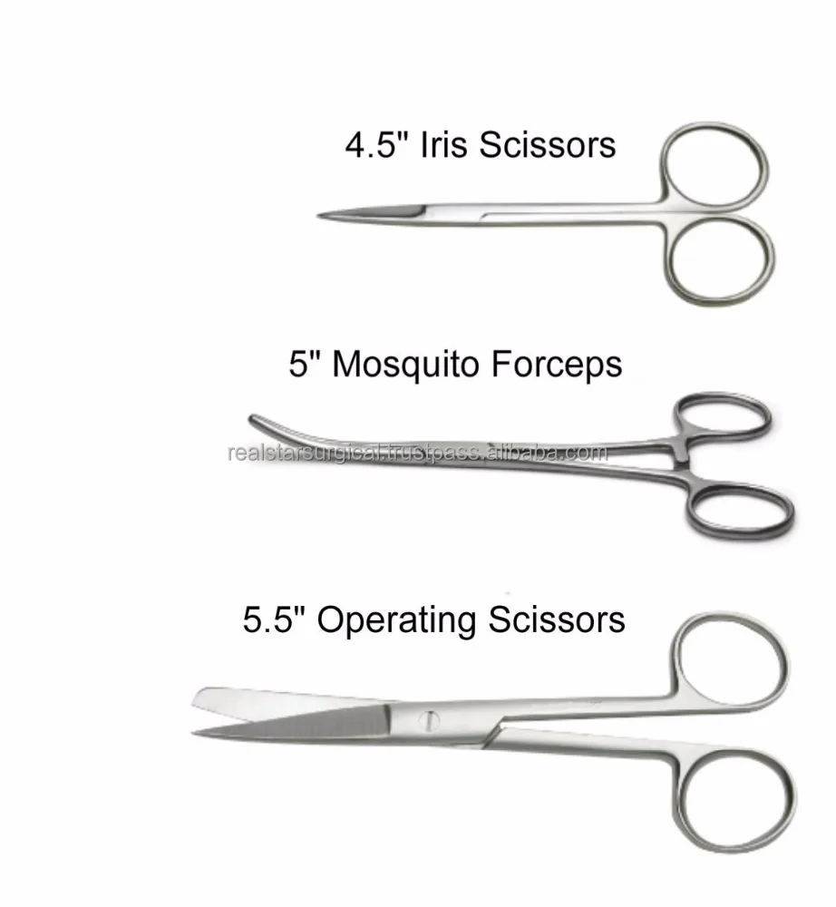 Stainless Steel Dissection Kit For Anatomy & Biology Medical Students With Scalpel Knife Handle With Free 11 Blades And Case