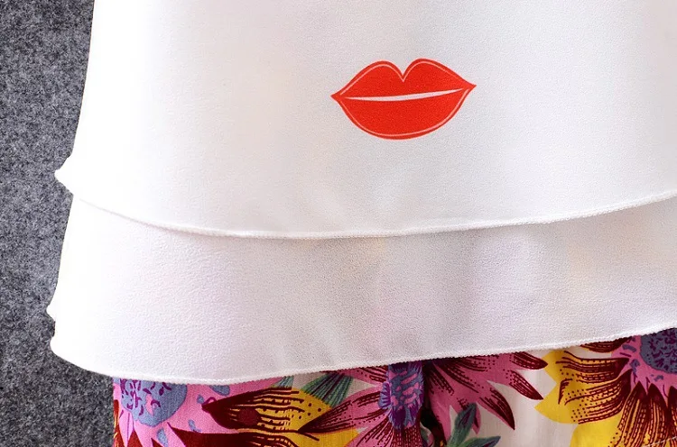 Hao Baby Summer Chiffon Set Silk And Satin Kid Two-Piece Cool Summer Suit With Children Big Eyes Pattern Suit