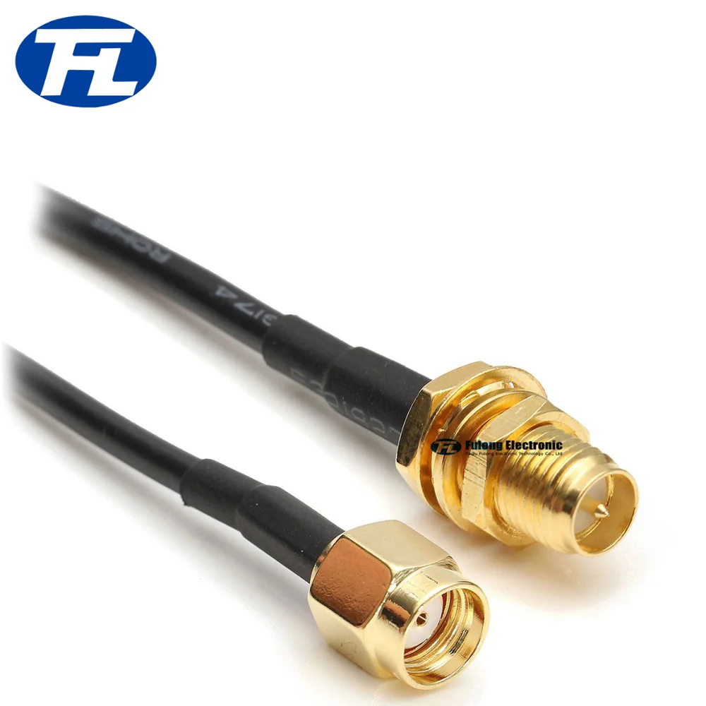 wireless Antenna Extension Cable RP SMA Male to Female Interface Adapter WiFi Antenna AF Coaxial Cable