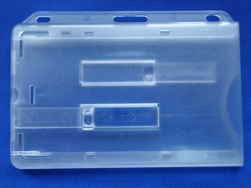 Crystal Clear ID Card Hard Plastic Badge Holder