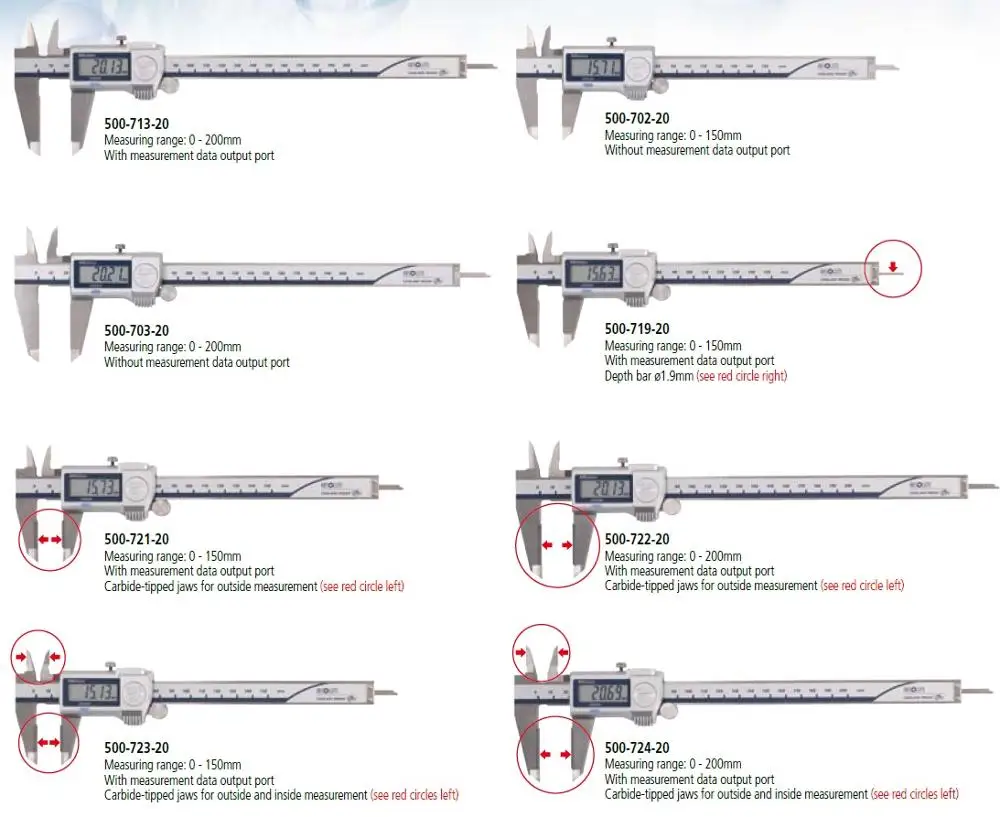 Japanese high vernier caliper and micrometer caliper