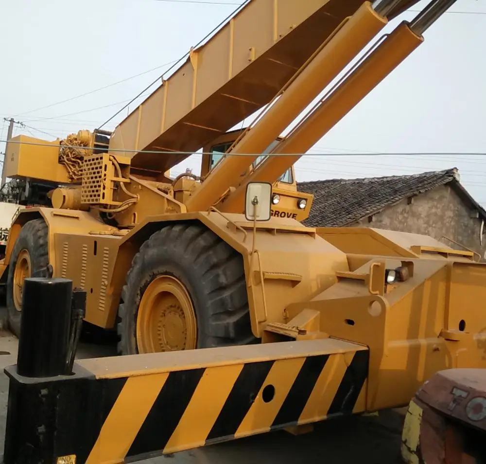Telescopic Boom Mobile Crane 80 Tons Used GROVE RT980 Truck Mounted Crane