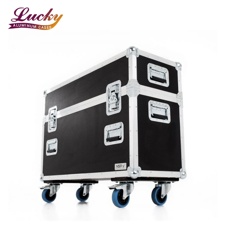 Factory price Lockable Hard Aluminium 55 Inch Single Plasma LCD LED TV Flight Case