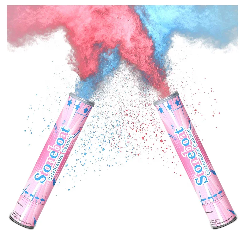 2020 Party Popper New Holi Powder Color Run Holi Pigmentgulal Powder Shooter Smoke Confetti For Celebration Sport Holi Powder